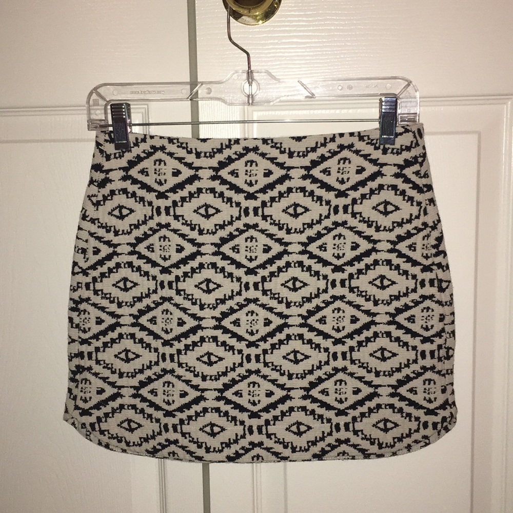 Topshop Patterned Mini Skirt